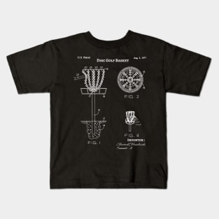 Disc Golf Basket 1988 Patent, Frisbee Golf Kids T-Shirt